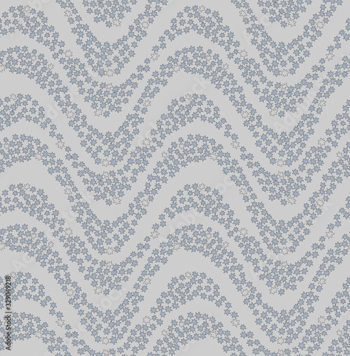 Japanese Maple Leaf Flowing Water Vector Seamless Pattern