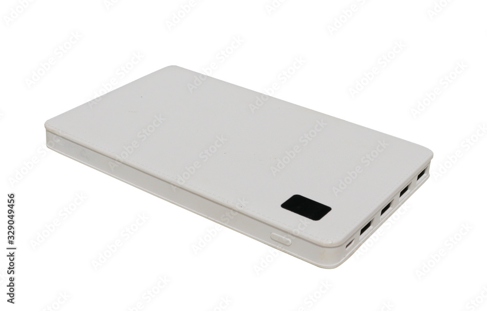 Power bank for phone on white background. Power bank for phone on white background.