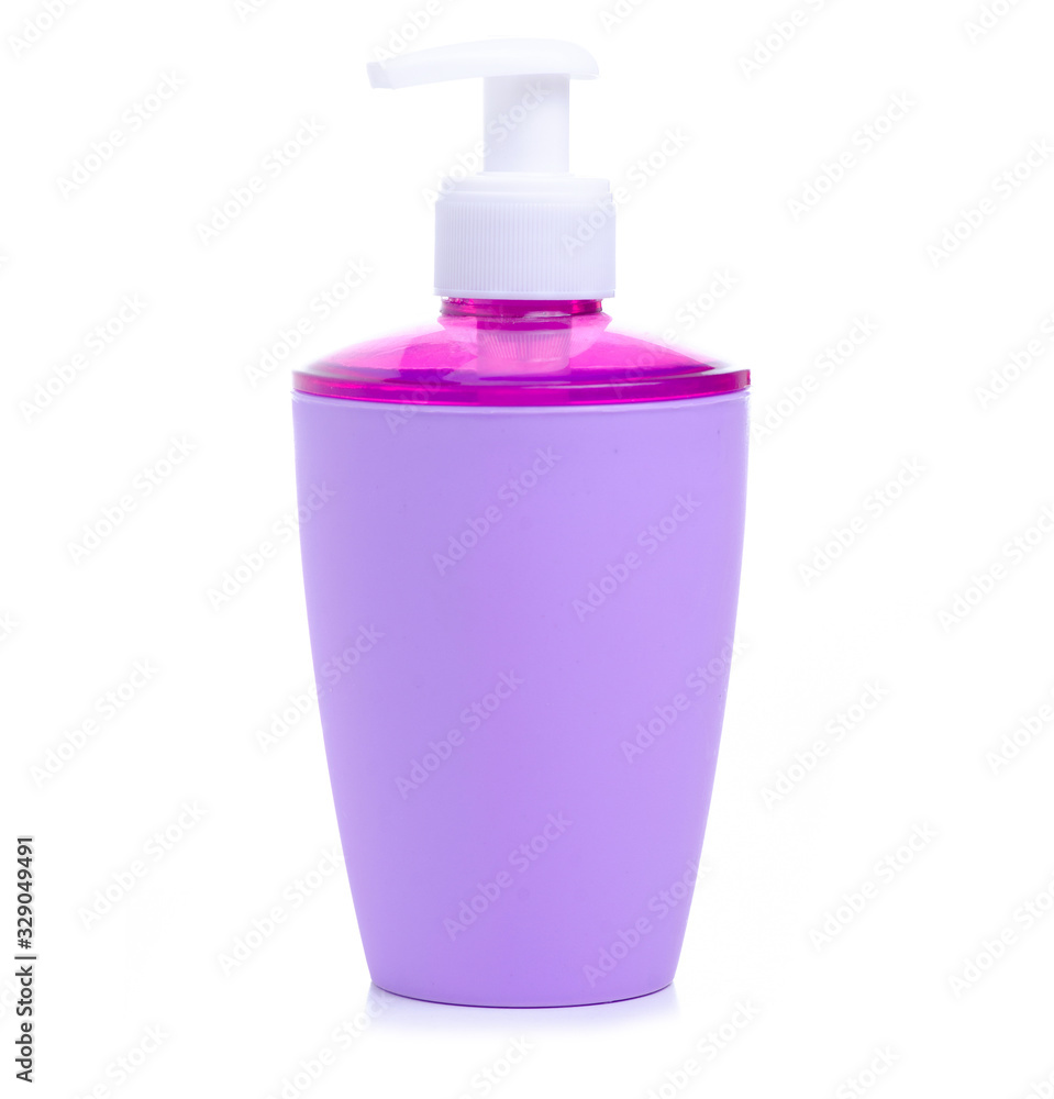 Liquid soap with dispenser hygiene on white background isolation Liquid soap with dispenser hygiene on white background isolation