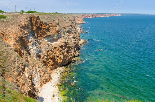 Headland Kaliakra - a peninsula lokated on Black Sea coast in northern Bulgaria. photo