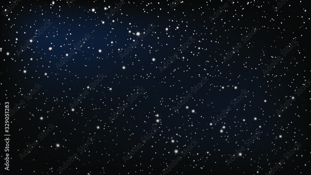 Vector background stars in the sky.