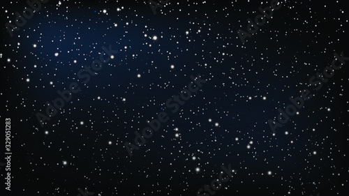 Vector background stars in the sky.