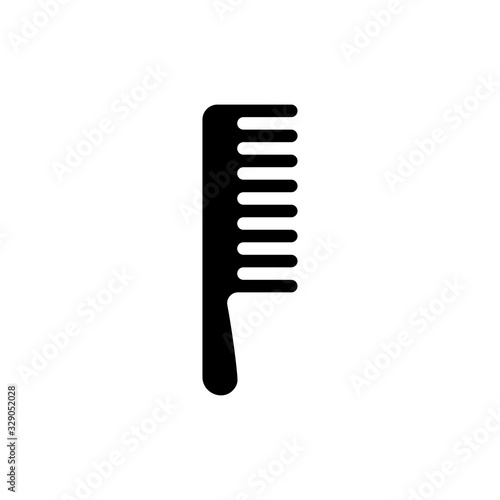 Tail Comb Vector Glyph Icon  style illustration. photo