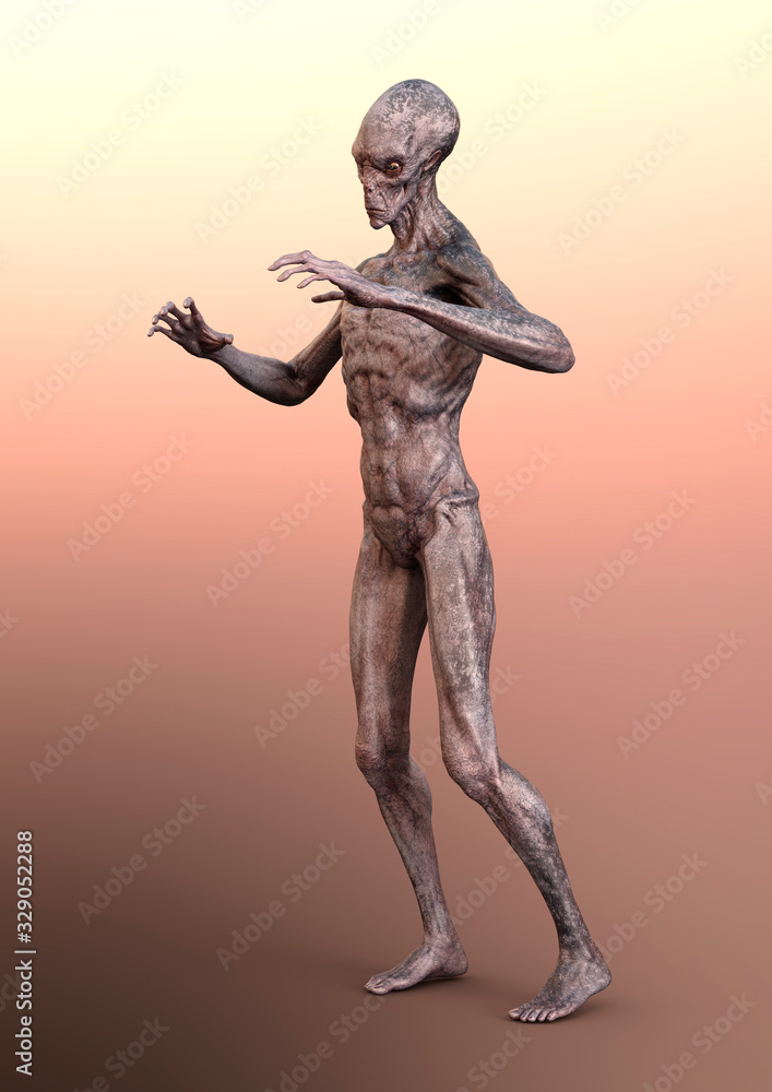 3D Rendering Fantasy Alien 3D Rendering Fantasy Alien