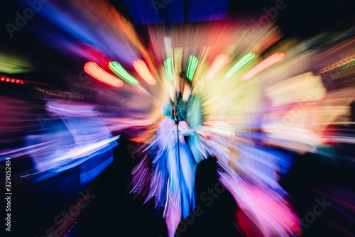 Abstract party photo in a night club people having fun on a drunk crazy party