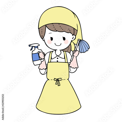 掃除女性