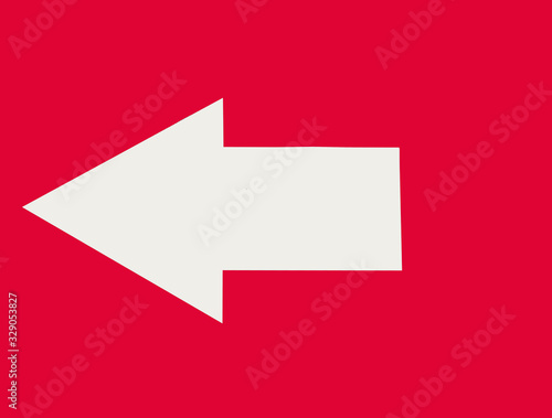 White arrow left