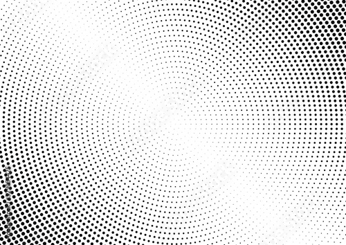 Abstract halftone dotted background. Monochrome pattern with dot and circles. Vector modern futuristic texture for posters, sites, business cards, postcards, interior design, labels and stickers.