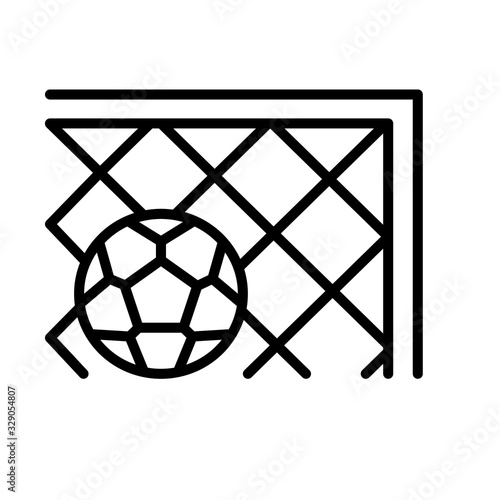 Goal, football icon. Simple line, outline vector elements of soccer for ui and ux, website or mobile application