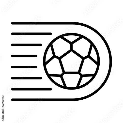 Ball, football icon. Simple line, outline vector elements of soccer for ui and ux, website or mobile application
