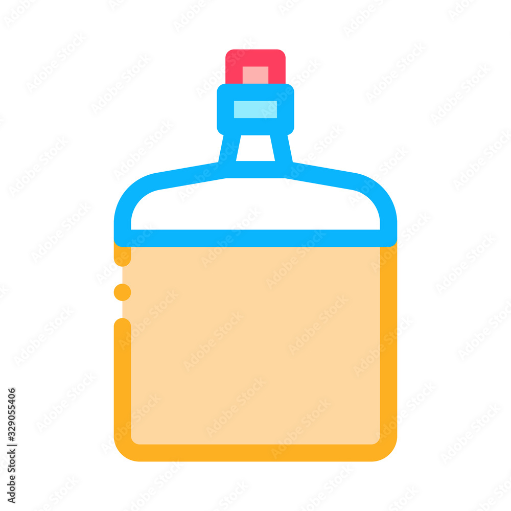 Drink Bottle Icon Vector. Outline Drink Bottle Sign. Color Isolated Contour Symbol Illustration Drink Bottle Icon Vector. Outline Drink Bottle Sign. Color Isolated Contour Symbol Illustration
