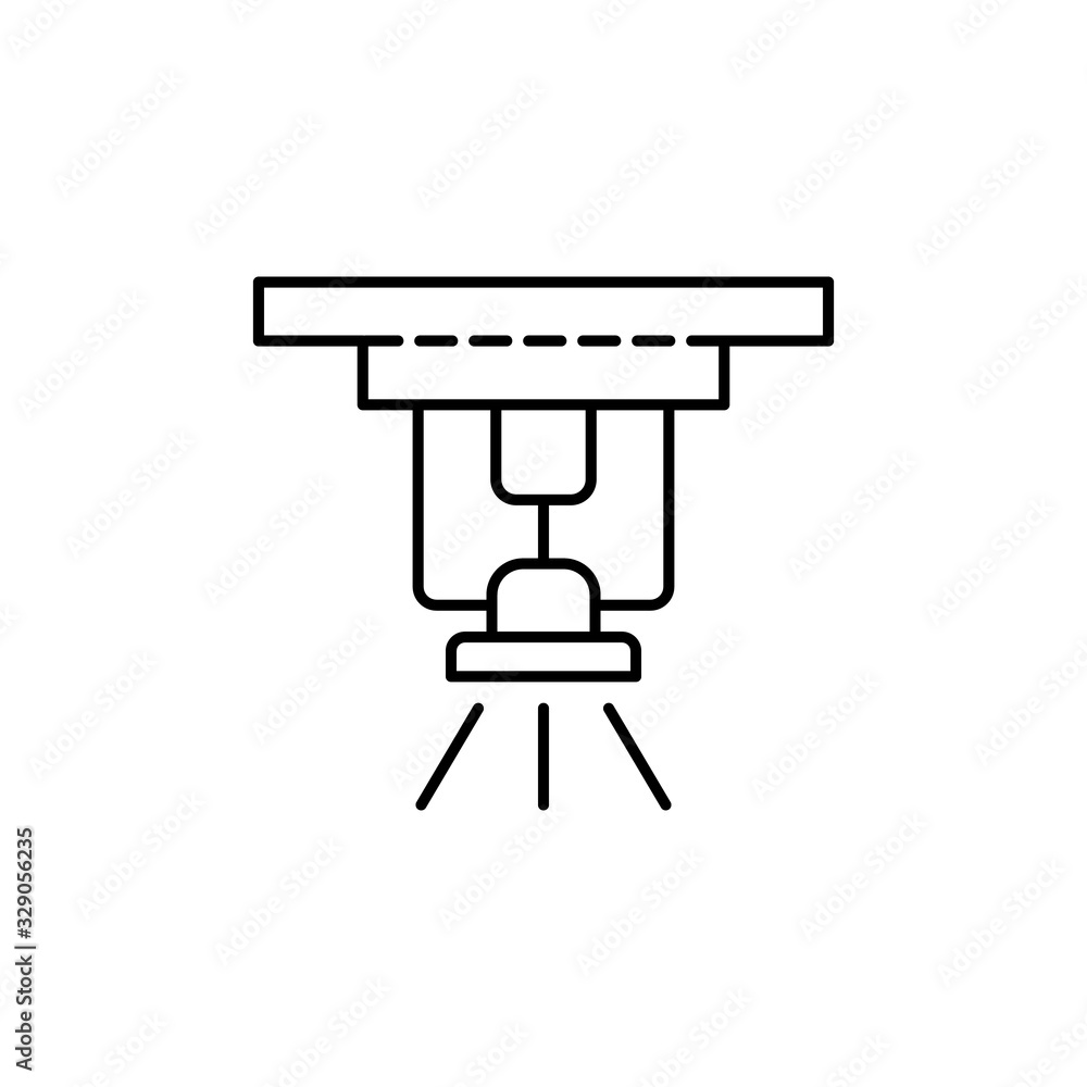 Sprinkler, water icon. Simple line, outline vector elements of safety at work for ui and ux, website or mobile application Sprinkler, water icon. Simple line, outline vector elements of safety at work for ui and ux, website or mobile application