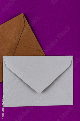 Wallpaper Mural Colorful envelopes on a purple background. Torontodigital.ca