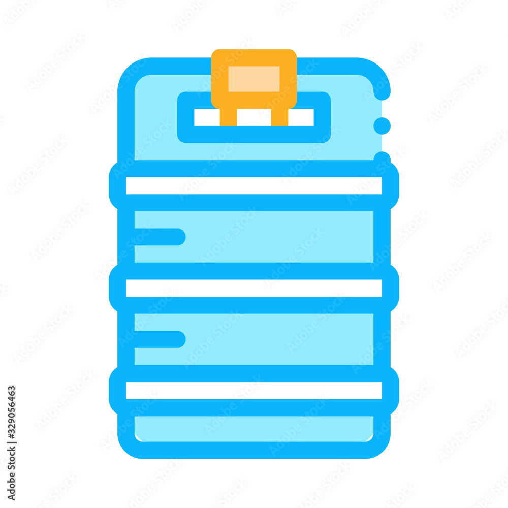 Metal Keg Barrel Icon Vector. Outline Metal Keg Barrel Sign. Color Isolated Contour Symbol Illustration Metal Keg Barrel Icon Vector. Outline Metal Keg Barrel Sign. Color Isolated Contour Symbol Illustration