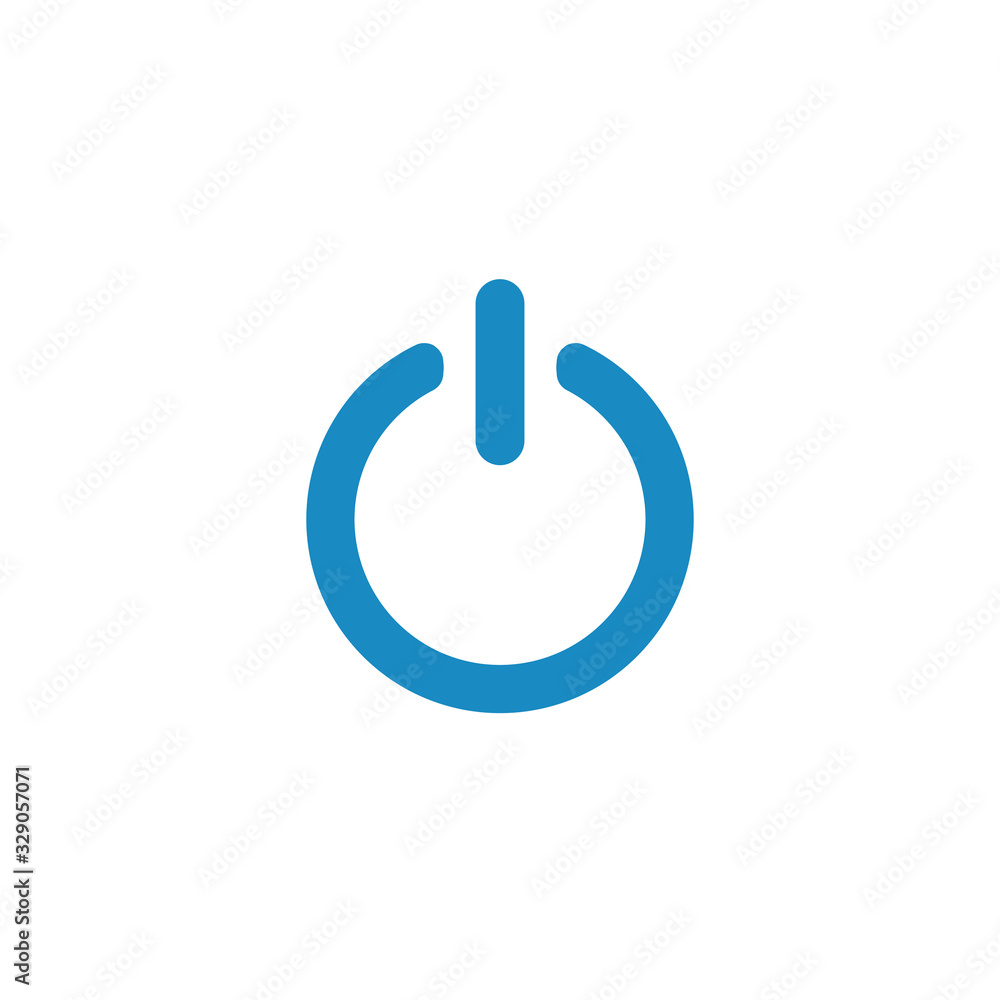 Power on off graphic icon vector Power on off graphic icon vector
