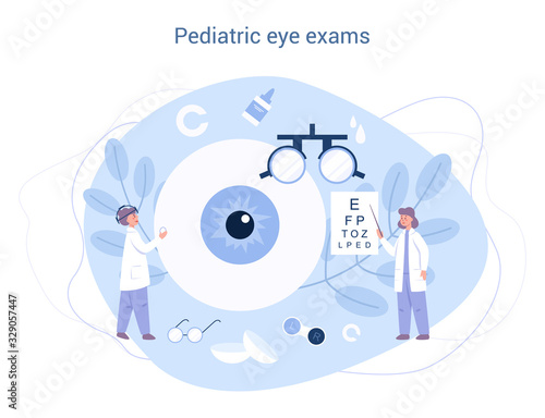 Ophthalmology concept. Idea of eye care and vision.