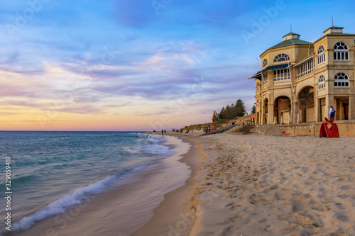 Motion Blur Pastel Sunset on quiet night at Cottesloe Beach, near Perth