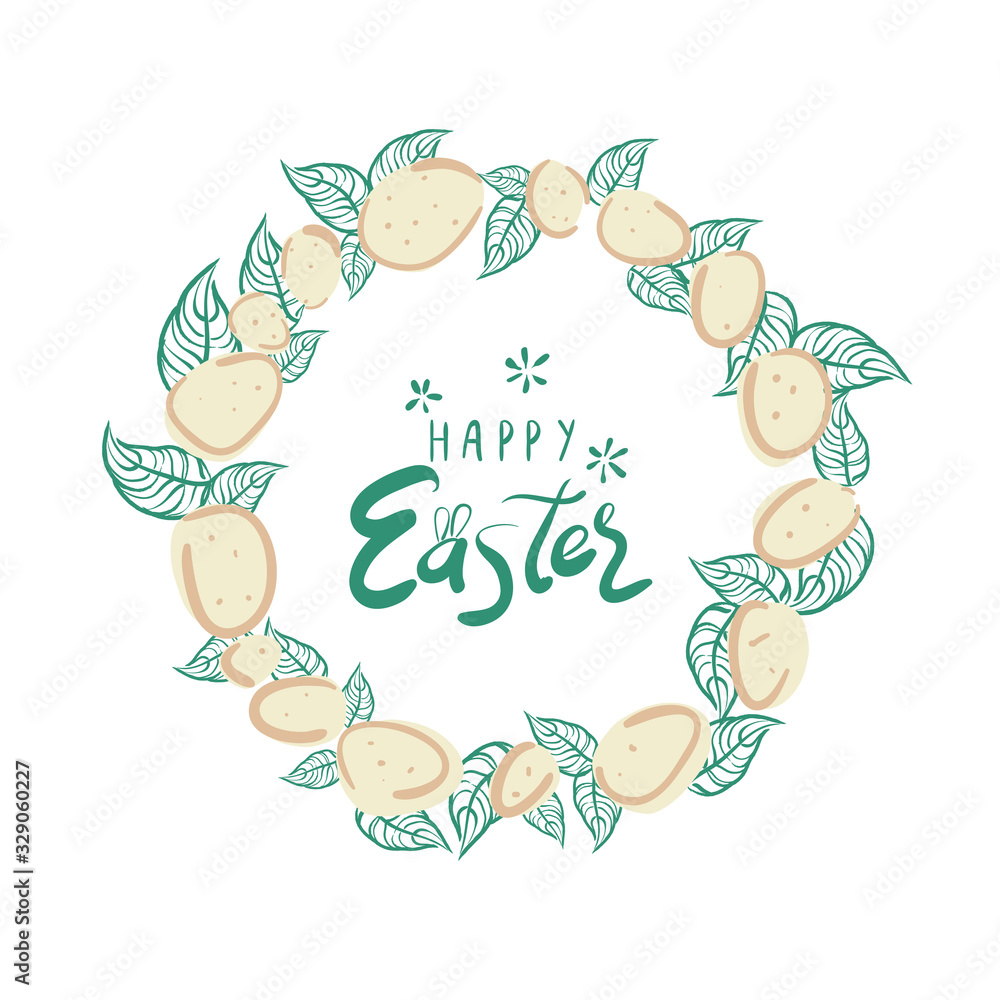Happy easter. Easter egg background