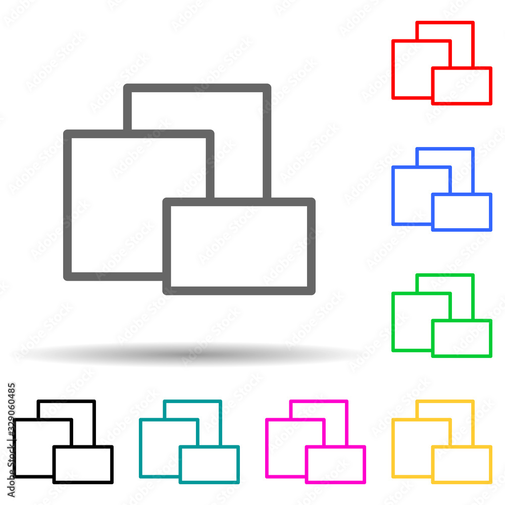 different layers icon. Element of simple icon for websites, web design, mobile app, info graphics. Thick line icon for website design and development, app development different layers icon. Element of simple icon for websites, web design, mobile app, info graphics. Thick line icon for website design and development, app development