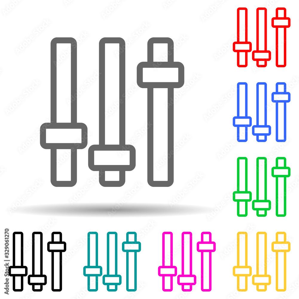 buttons from the mixer icon. Element of simple icon for websites, web design, mobile app, info graphics. Thick line icon for website design and development, app development buttons from the mixer icon. Element of simple icon for websites, web design, mobile app, info graphics. Thick line icon for website design and development, app development