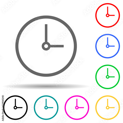 clock icon. Element of simple icon for websites, web design, mobile app, info graphics. Thick line icon for website design and development, app development
