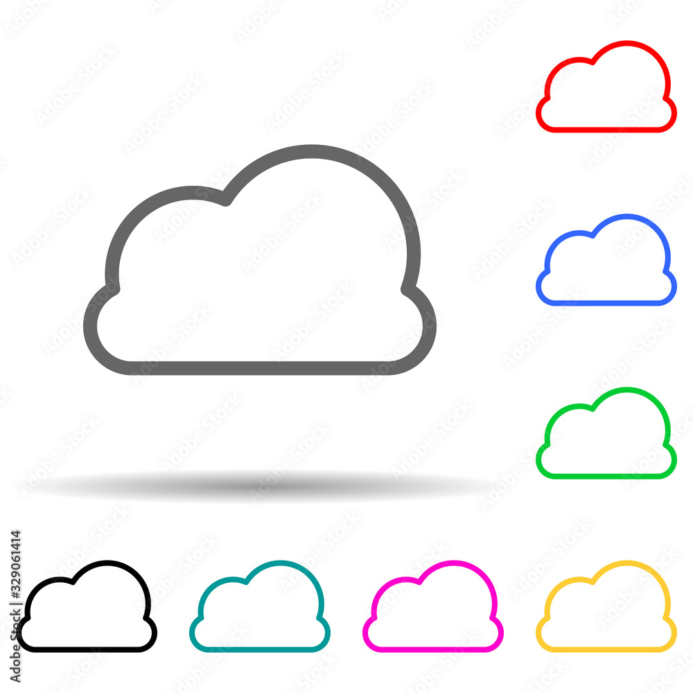 cloud icon. Element of simple icon for websites, web design, mobile app, info graphics. Thick line icon for website design and development, app development cloud icon. Element of simple icon for websites, web design, mobile app, info graphics. Thick line icon for website design and development, app development