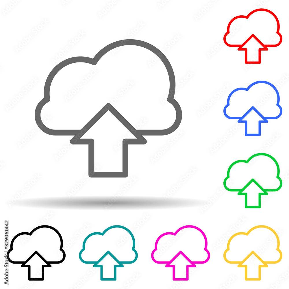 cloud download icon. Element of simple icon for websites, web design, mobile app, info graphics. Thick line icon for website design and development, app development cloud download icon. Element of simple icon for websites, web design, mobile app, info graphics. Thick line icon for website design and development, app development
