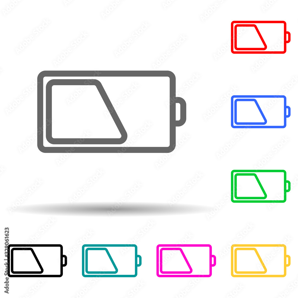 sign half charge icon. Element of simple icon for websites, web design, mobile app, info graphics. Thick line icon for website design and development, app development sign half charge icon. Element of simple icon for websites, web design, mobile app, info graphics. Thick line icon for website design and development, app development