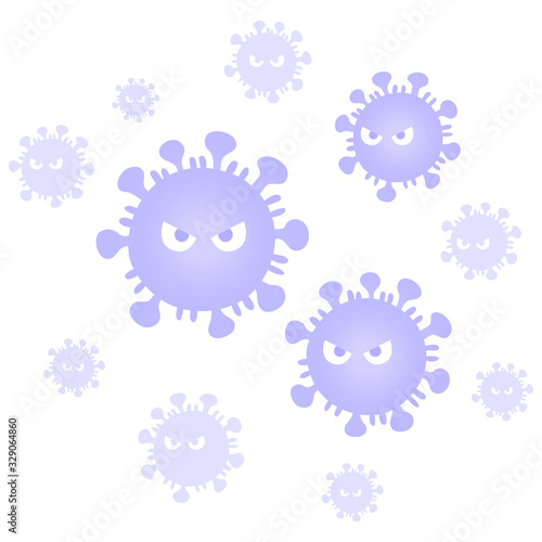Virus_顔_purple