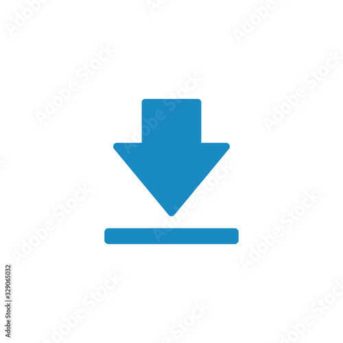 download and upload icon vector for web