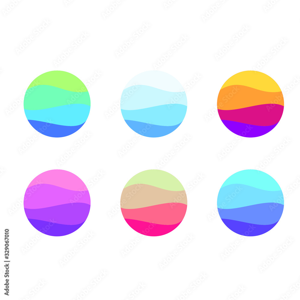 waves vector logo design waves vector logo design