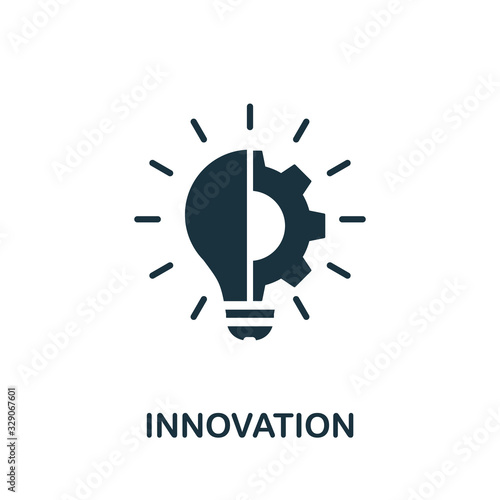 Innovation icon. Simple element from digital disruption collection. Filled Innovation icon for templates, infographics and more photo
