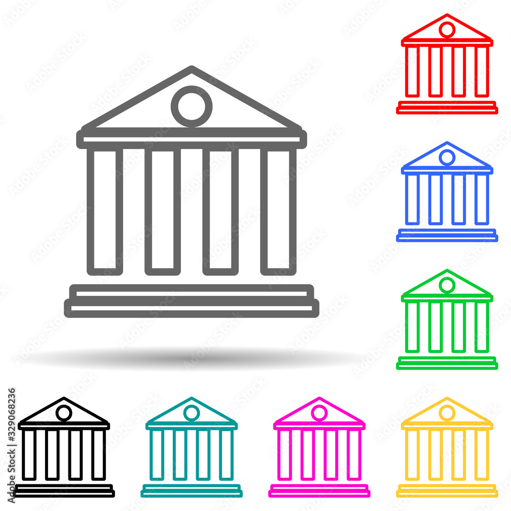 letter and sign M multi color style icon. Simple thin line, outline vector of web icons for ui and ux, website or mobile application letter and sign M multi color style icon. Simple thin line, outline vector of web icons for ui and ux, website or mobile application