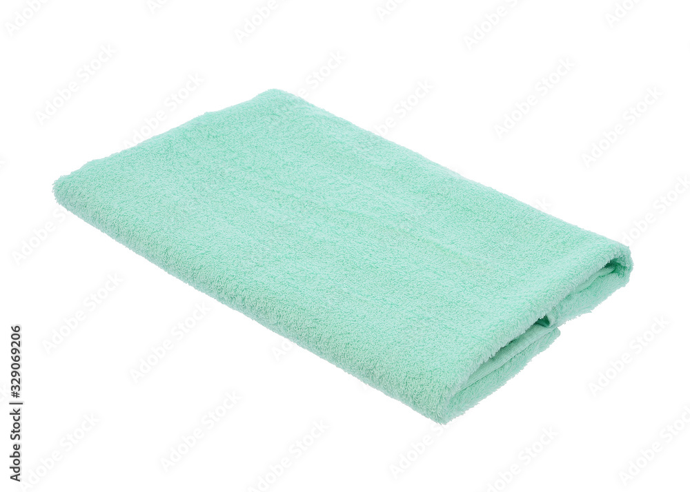 menthol towel lies on a white background of isolate menthol towel lies on a white background of isolate