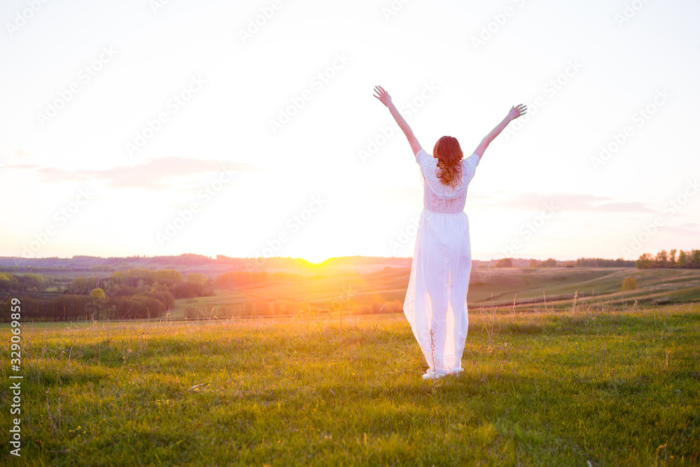 Free Happy Woman Enjoying Nature. Beauty Girl Outdoor. Free Happy Woman Enjoying Nature. Beauty Girl Outdoor.