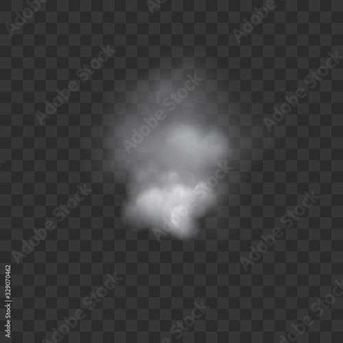 Vector Realistic Smoke Clouds with Transparency