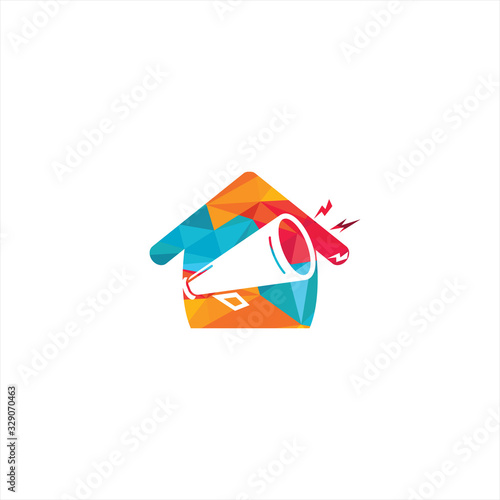 Home marketing advertising modern logo for success business..