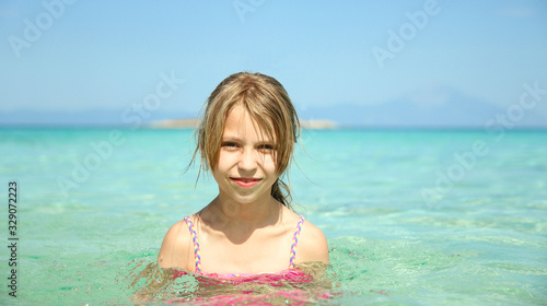 little girl on the beach