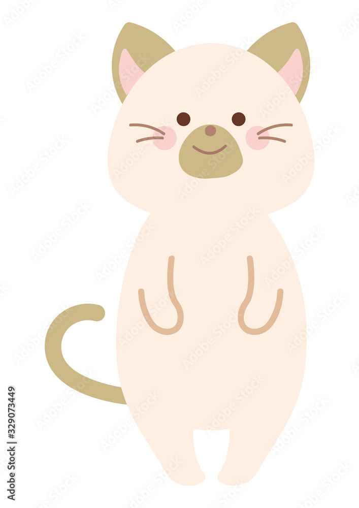 笑顔のネコのイラスト 笑顔のネコのイラスト