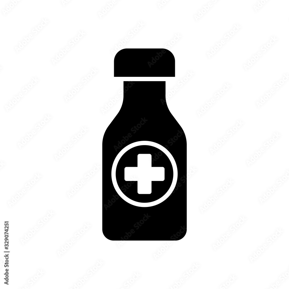 Medicine bottle icon vector sign and symbols Medicine bottle icon vector sign and symbols