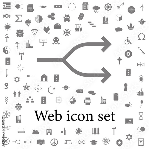Two-way arrow symbol, arrow icon. web icons universal set for web and mobile