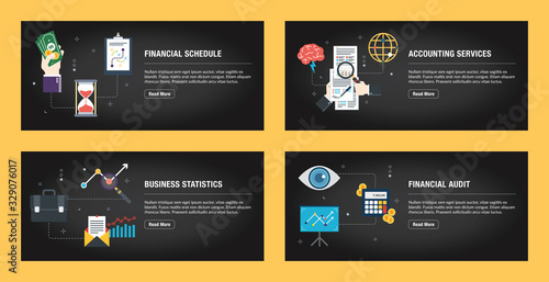 Financial schedule, accounting services, business statistics, financial audit.