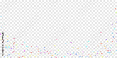 Festive confetti. Celebration stars. Colorful star