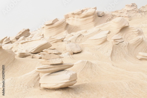 Natural Fossil Dunes in Abu Dhabi.Day time Photography with Nikon camera..