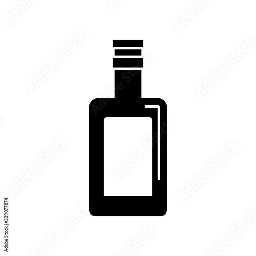 Cognac, bottle, glass icon. Simple vector liquid container icons for ui and ux, website or mobile application