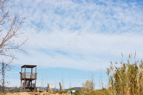 Bird's eye viewpoint in the Baix Llobregat in the province of Barcelona, Catalonia, Spain photo