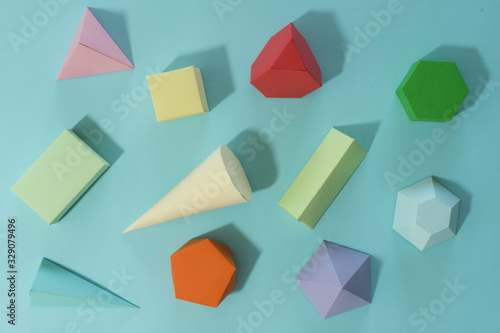 Geometric figures made of paper Free Download Geometric figures made of paper - GFXLoad