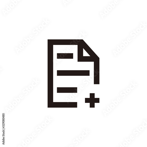 Simple document flat icon design vector