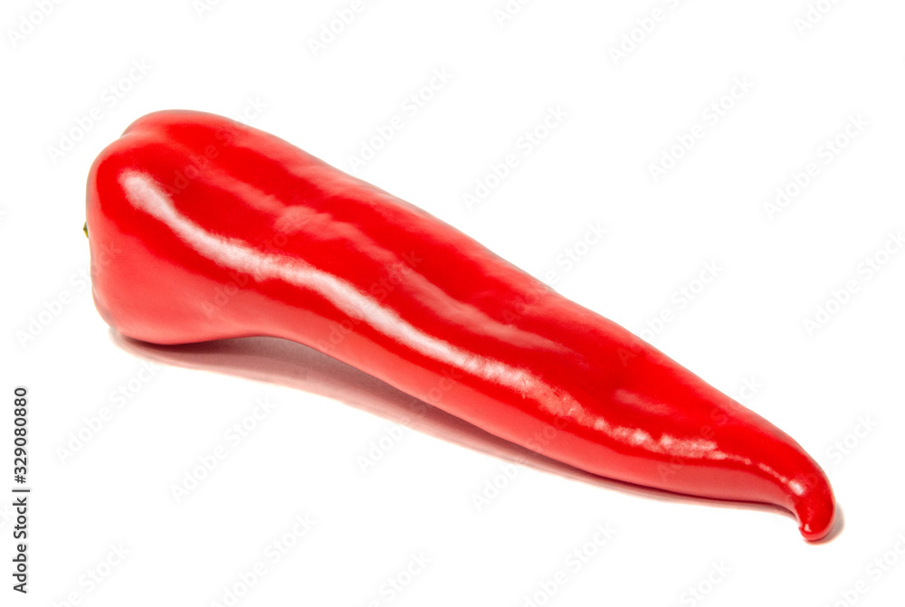 Wonderful red pepper isolated on a white background Wonderful red pepper isolated on a white background