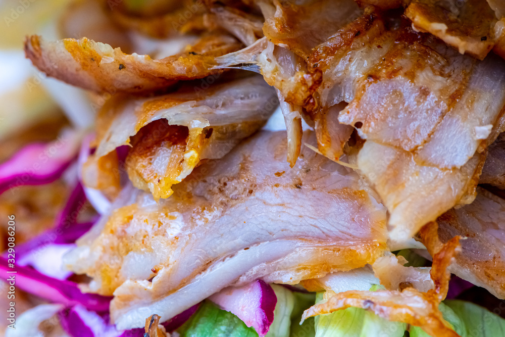Doner sandwich turkish delight made out of chicken meat Doner sandwich turkish delight made out of chicken meat